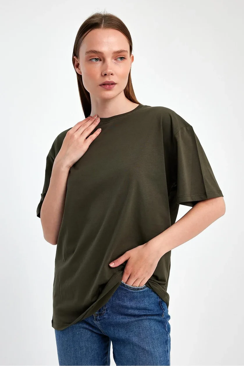 Kadın Oversize T-shirt - Görsel 27