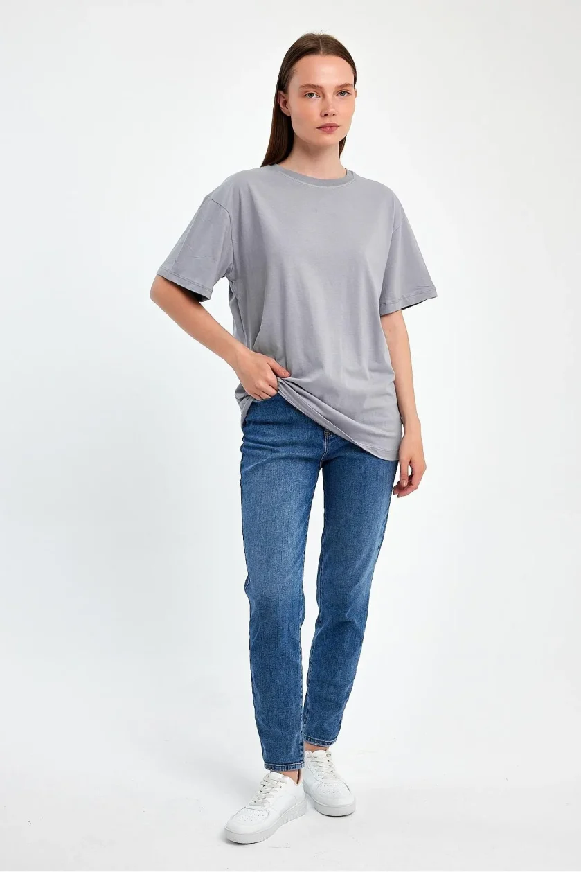 Kadın Oversize T-shirt - Görsel 36