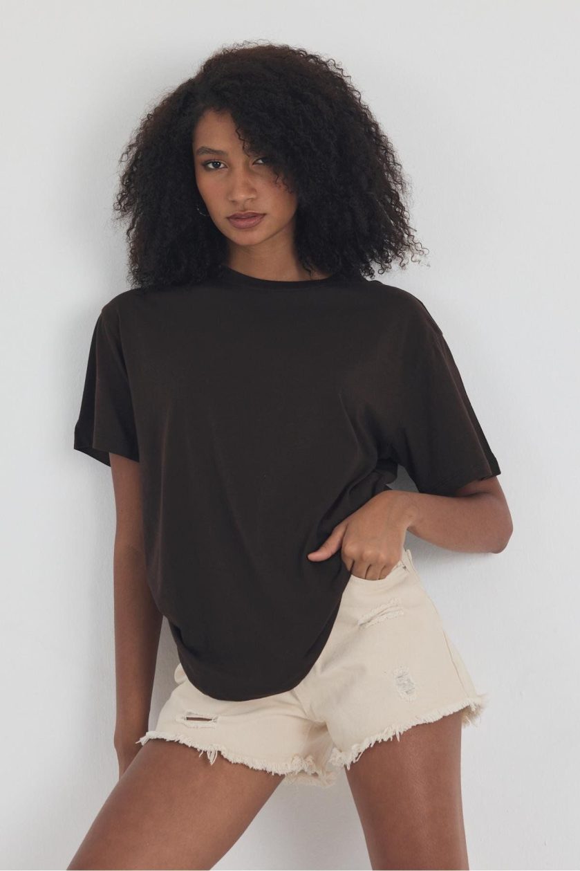 Kadın Oversize T-shirt - Görsel 4