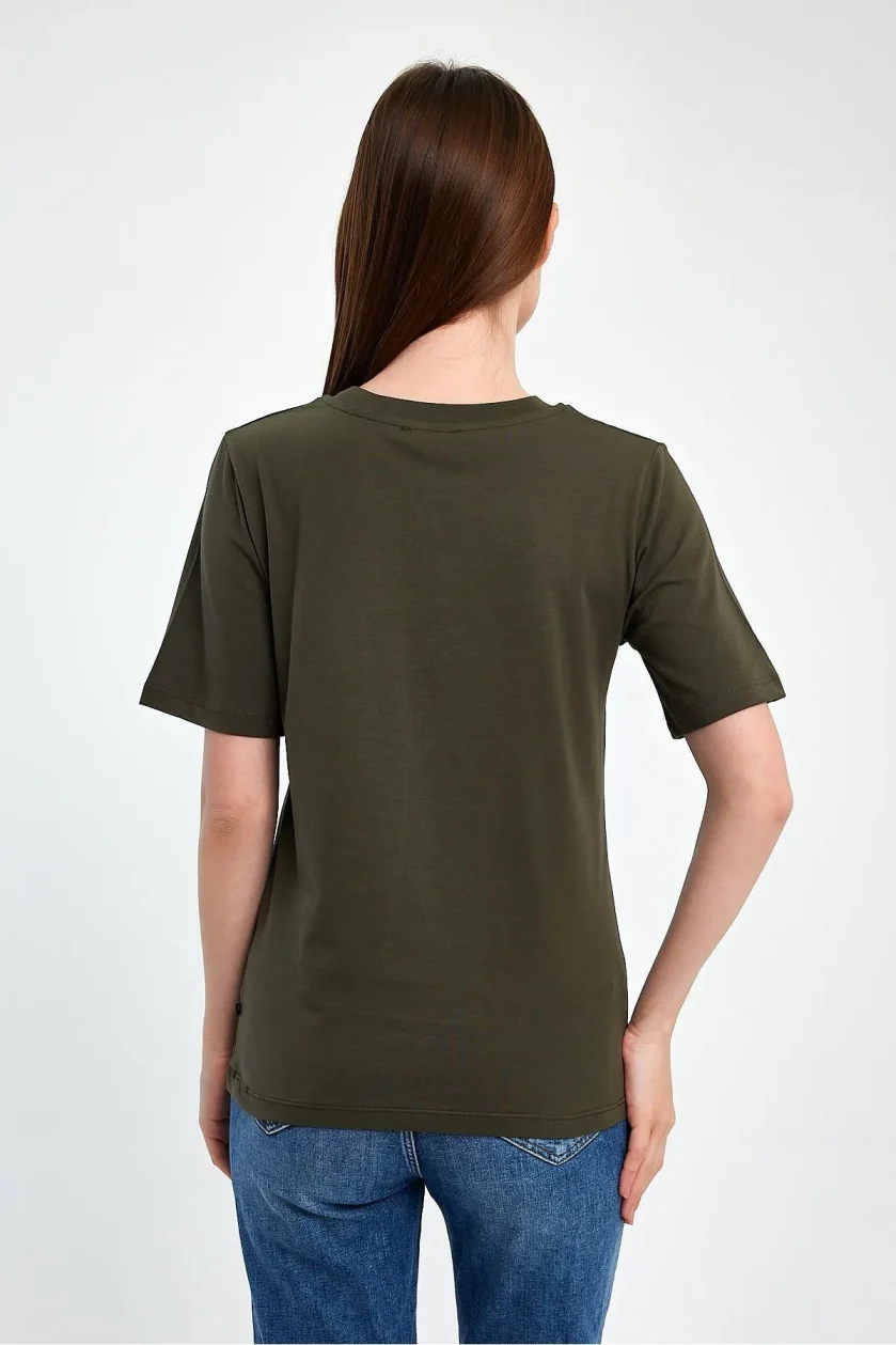 KADIN SIFIR YAKA T-SHIRT - Görsel 15
