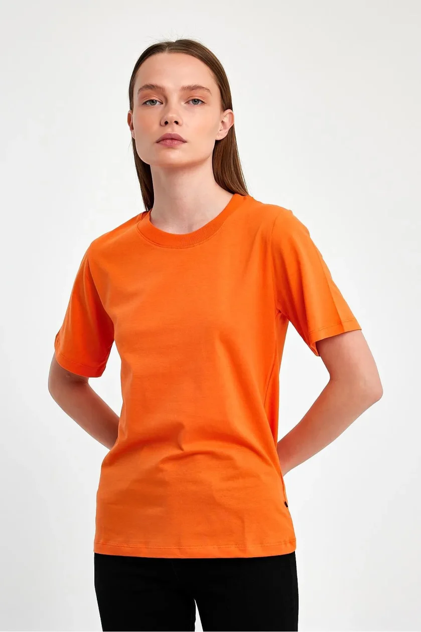 KADIN SIFIR YAKA T-SHIRT - Görsel 27