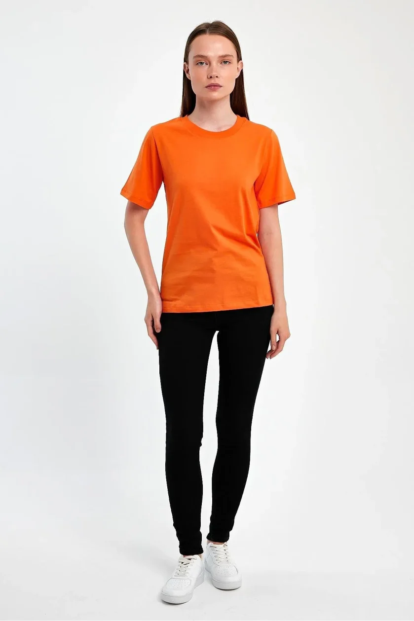 KADIN SIFIR YAKA T-SHIRT - Görsel 30