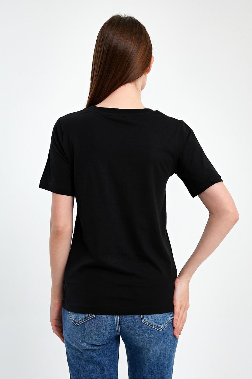 KADIN SIFIR YAKA T-SHIRT - Görsel 5