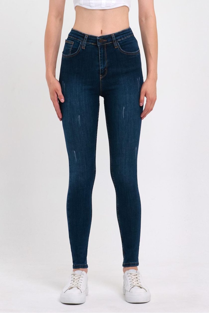 KADIN TIRNAKLI TAŞLAMALI JEANS - Görsel 2