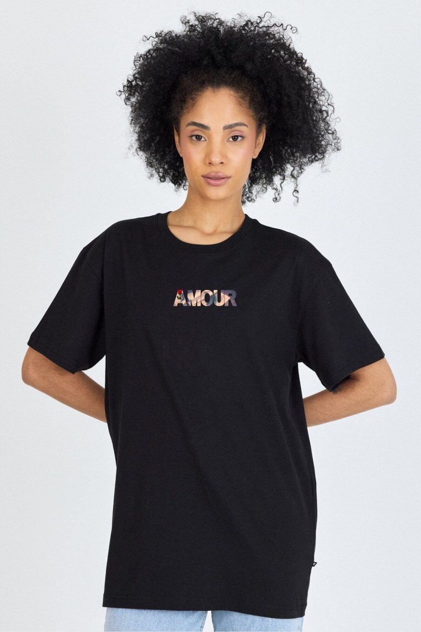 Unisex Ön Arka Baskılı T-Shirt - Görsel 2