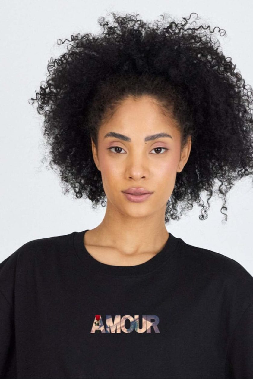 Unisex Ön Arka Baskılı T-Shirt - Görsel 3
