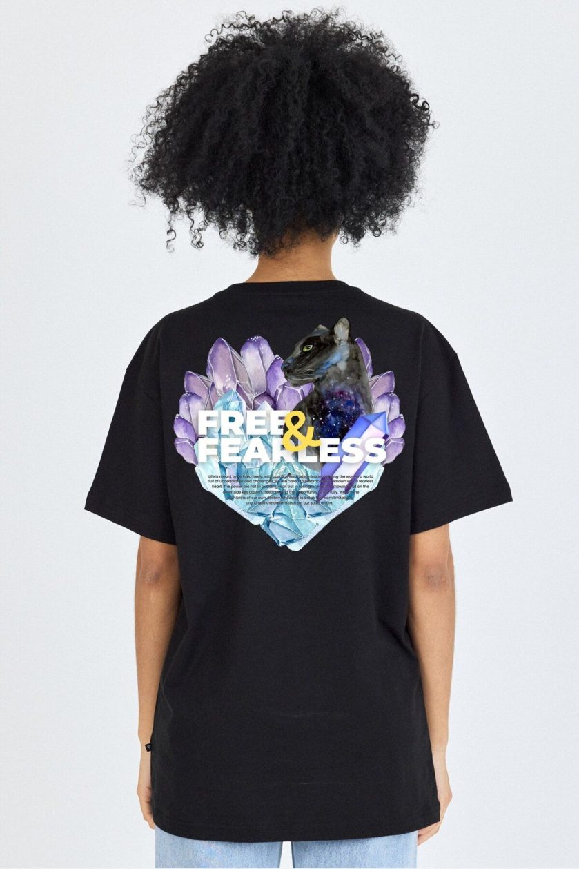 Unisex Ön Arka Baskılı T-Shirt