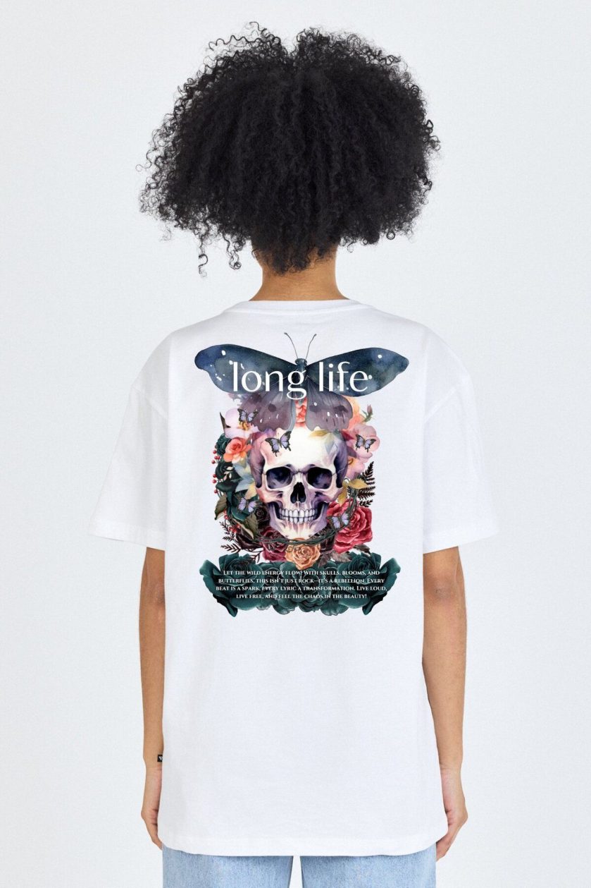 Unisex Ön Arka Baskılı T-Shirt