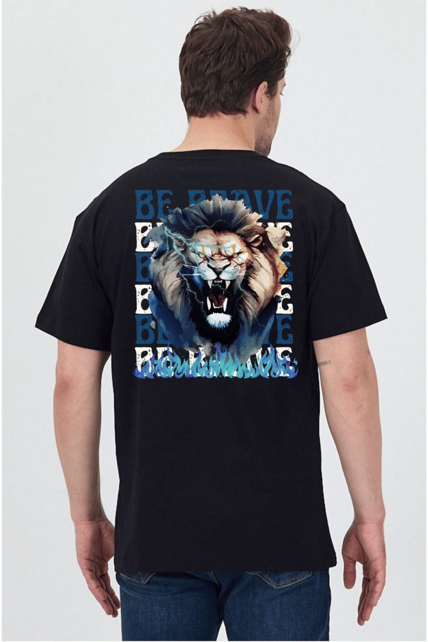 Unisex Ön Arka Baskılı T-Shirt