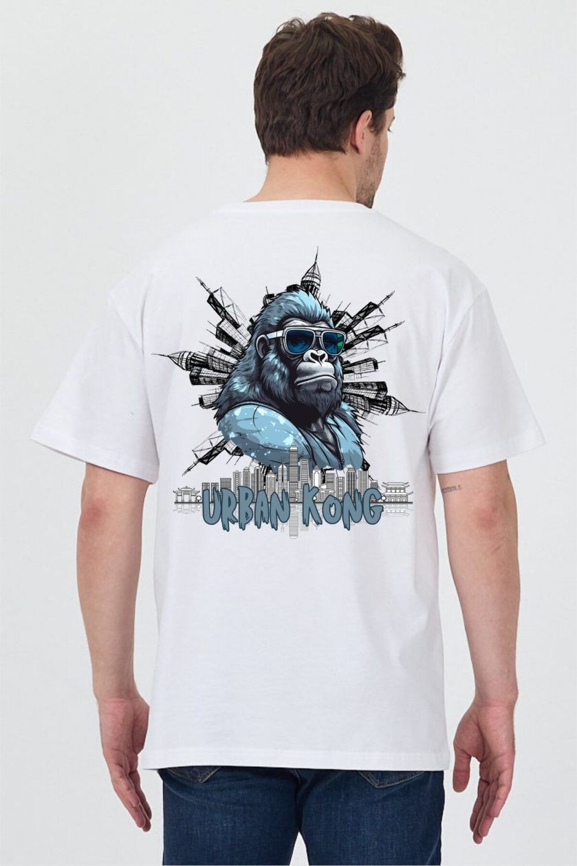 Unisex Ön Arka Baskılı T-Shirt