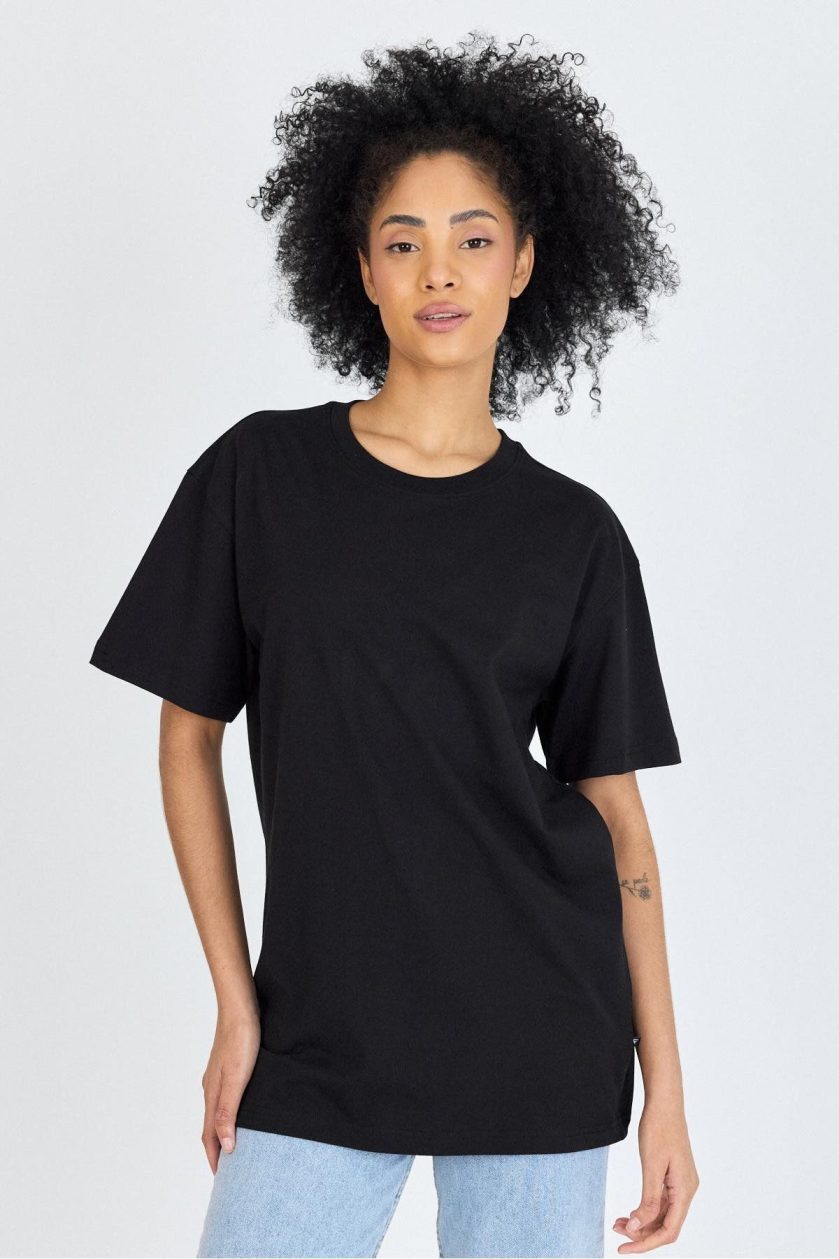 Unisex Oversize Sıfır Yaka T-Shirt