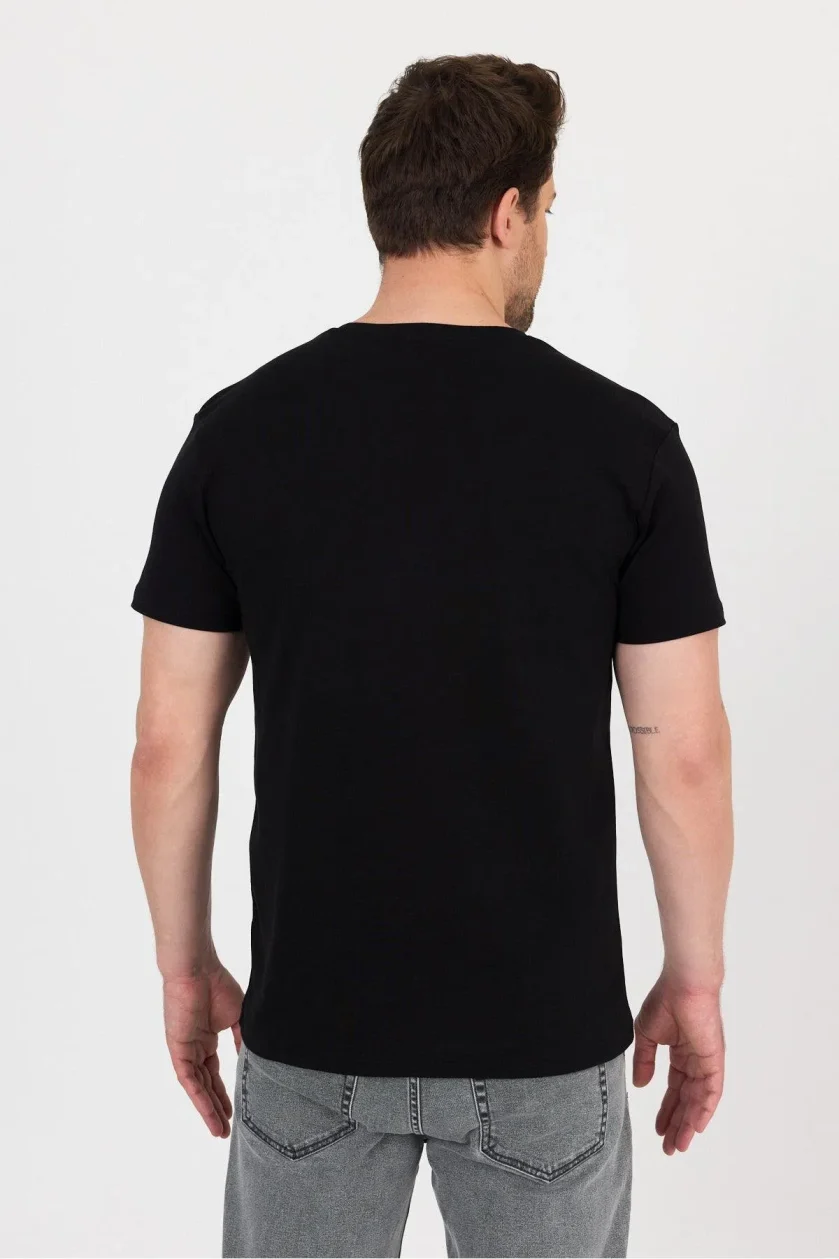 Unısex Ribana Compact Penye Sıfır Yaka T-shirt - Görsel 10