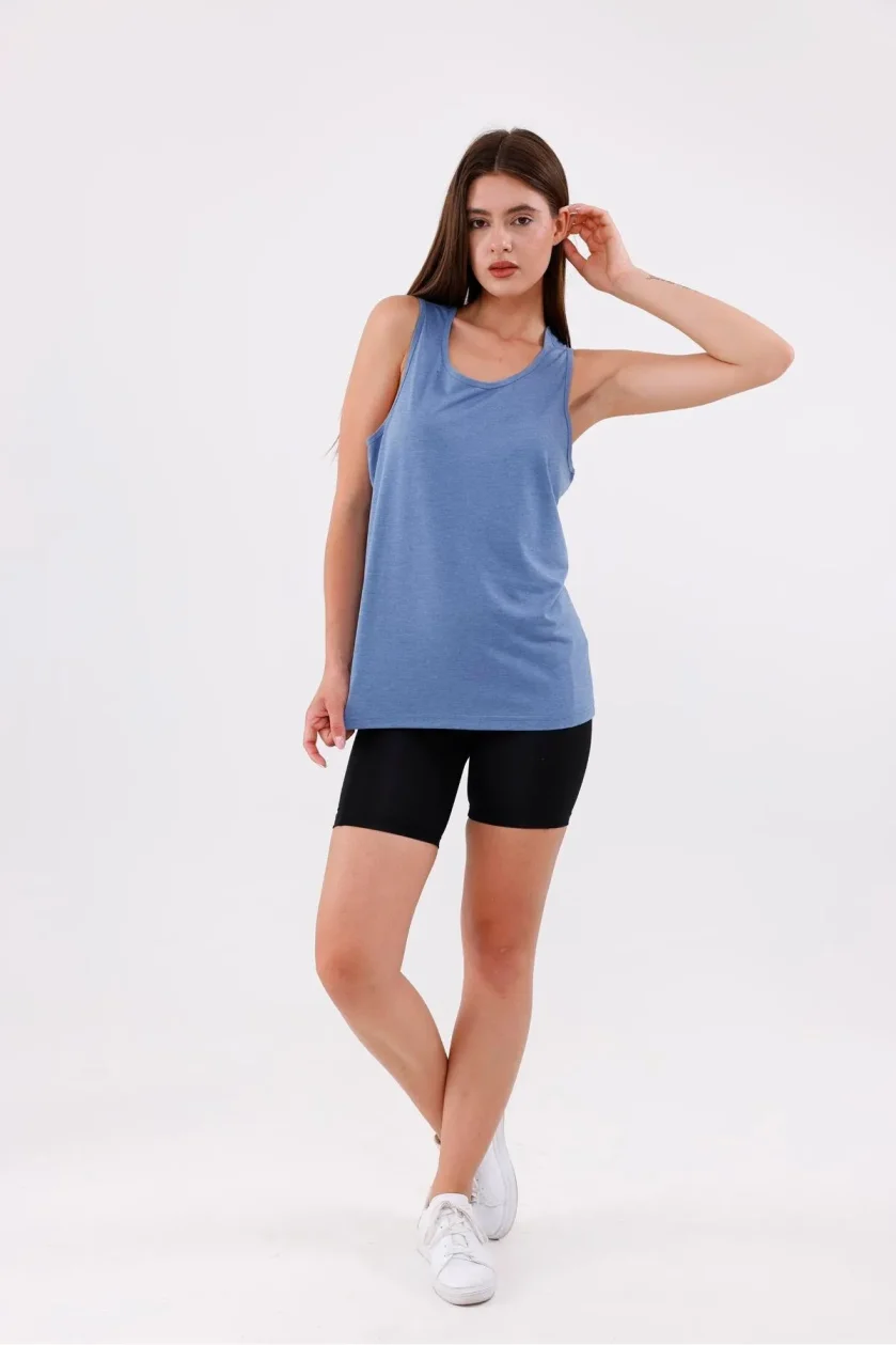 Unisex Sıfır Kol Atlet - Görsel 9