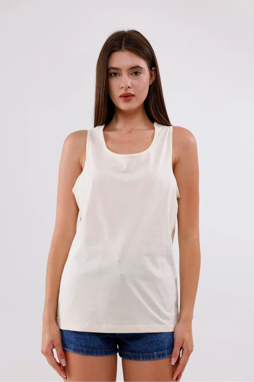 Unisex Sıfır Kol Atlet - Görsel 20