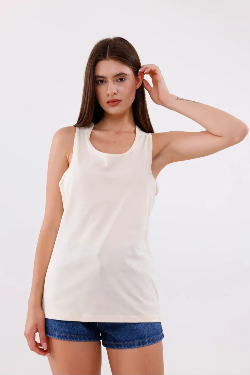 Unisex Sıfır Kol Atlet - Görsel 23