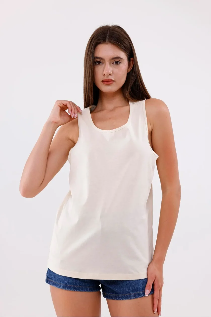 Unisex Sıfır Kol Atlet - Görsel 24