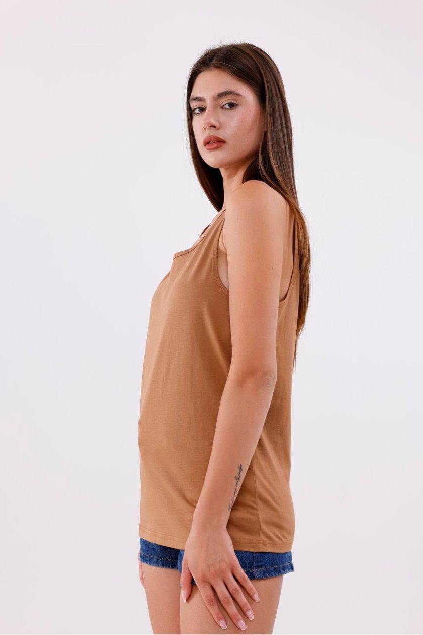 Unisex Sıfır Kol Atlet - Görsel 3